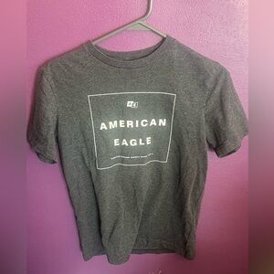 American Eagle Outfitters Charcoal Graphic Tee